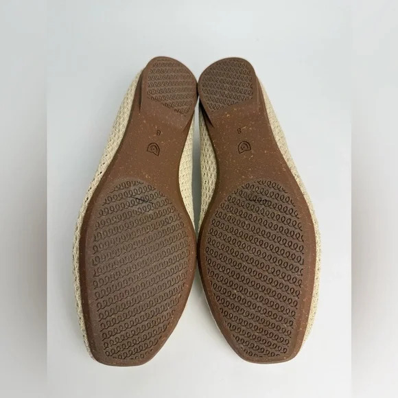 Rothy’s “The Max Square” Flat Size 8 In Conch Ivory Basketweave NWOT - Picture 8 of 9